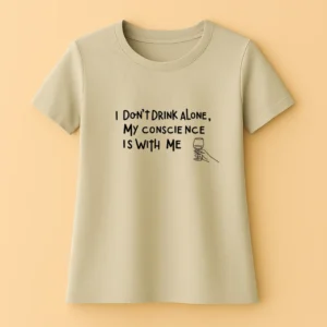 I Don't Drink Alone, My Conscience is With Me - Női