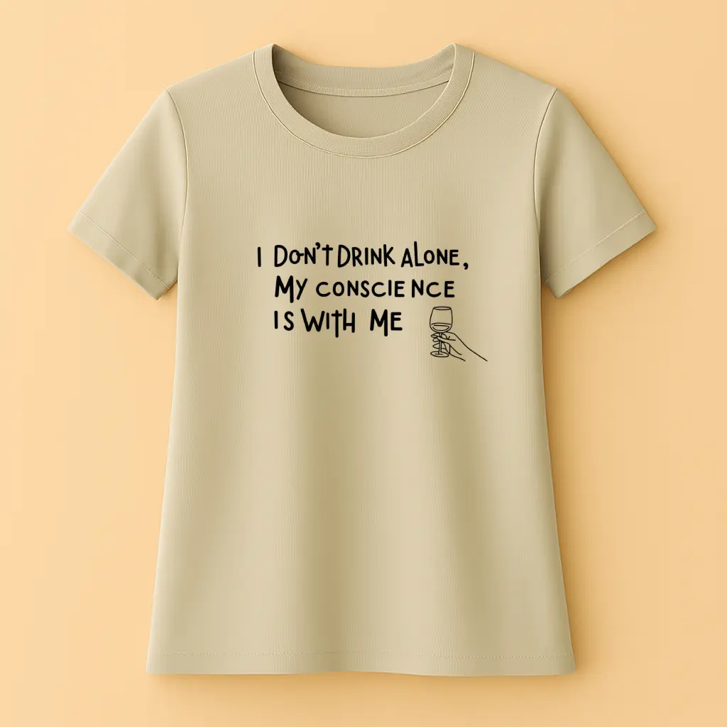 I Don't Drink Alone, My Conscience is With Me - Női